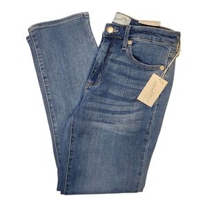Universal Thread Jeans Womens Size 4 Blue High-Rise Slim Straight Stretch NWT